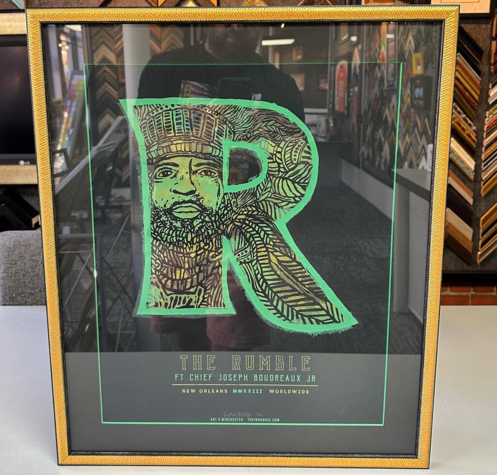 Custom Framed The Rumble Concert Poster 