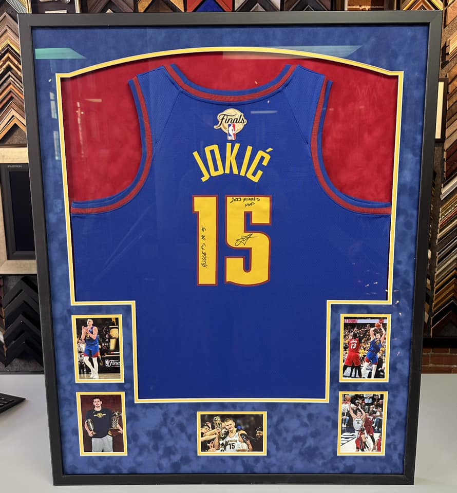Denver Nuggets Nikola Jokic Jersey Framing | 5280 Custom Framing