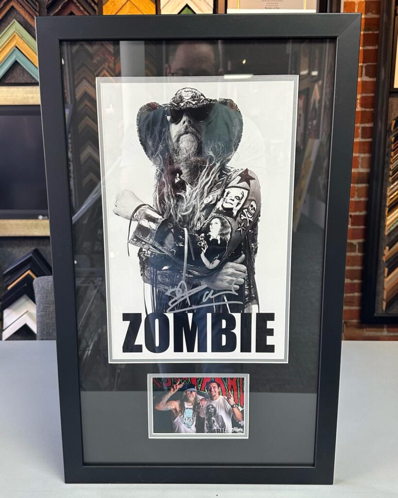 Custom Framed Rob Zombie Print & Photograph
