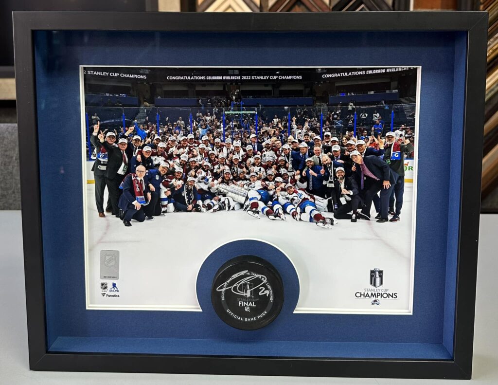 Nathan MacKinnon Avalanche Stanley Cup Custom Framed Hockey Puck | 5280 Custom Framing