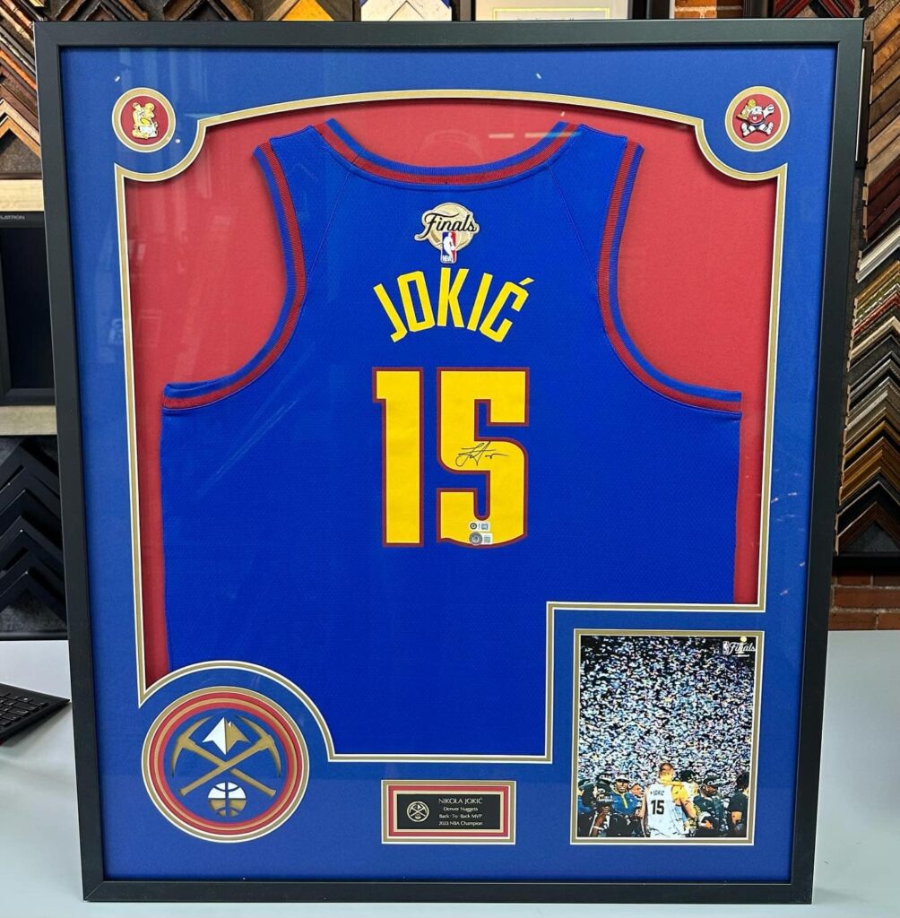 Denver Nuggets Framed Jerseys & Memorabilia | Nikola Jokic | 5280 Custom Framing 