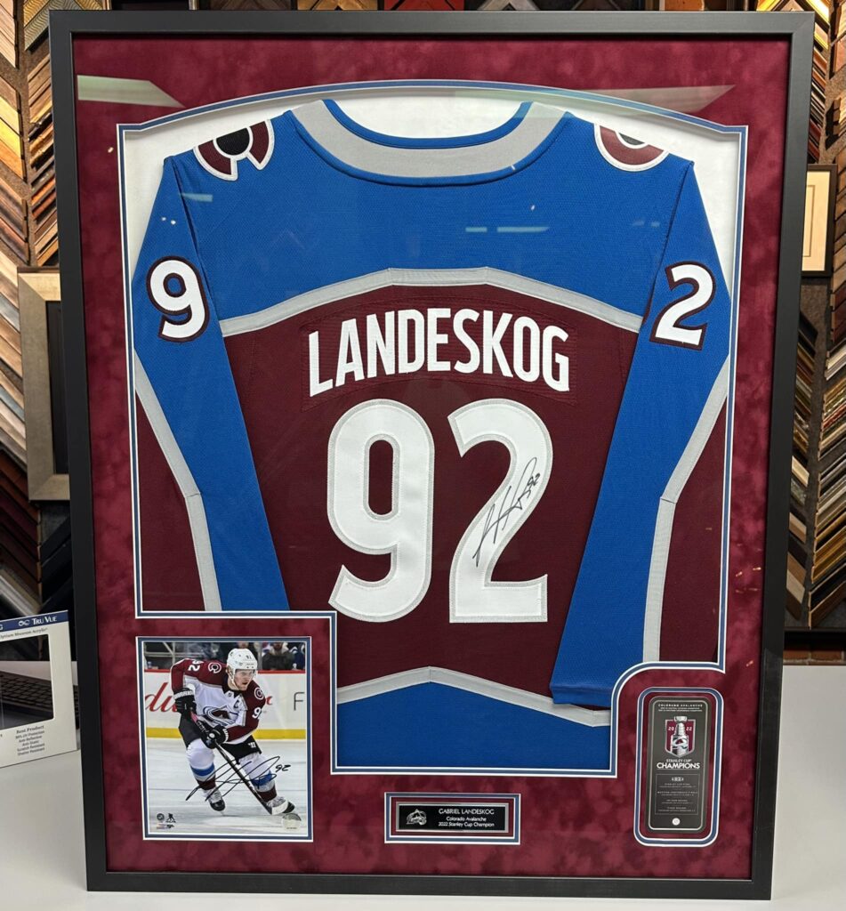Gabriel Landeskog Framed Avalanche Jersey | 5280 Custom Framing 