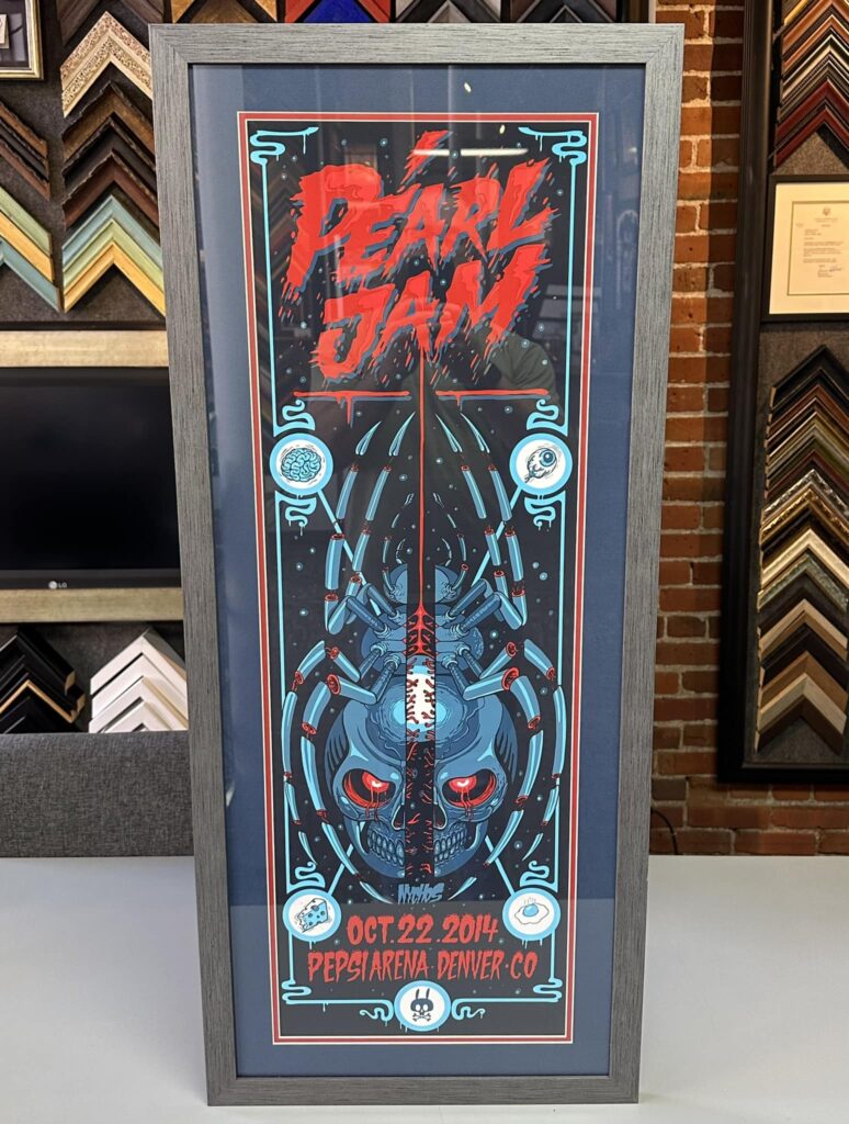 Concert Poster Framing Denver | Pearl Jam 