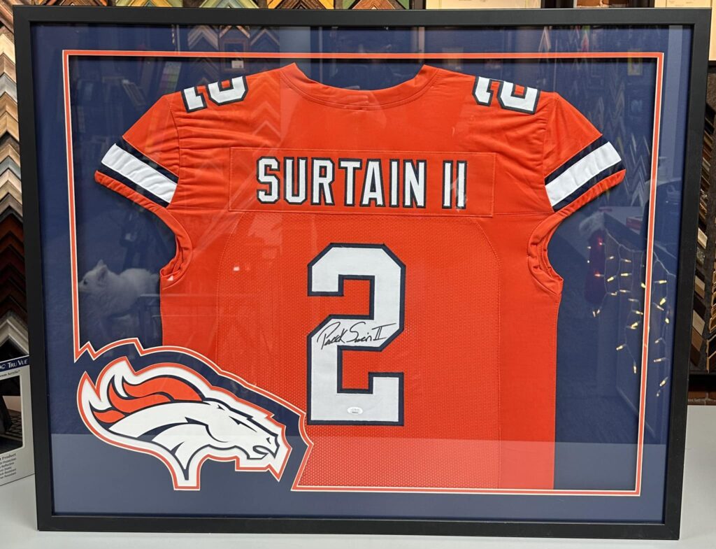 Custom Framed Pat Surtain II Broncos Jersey