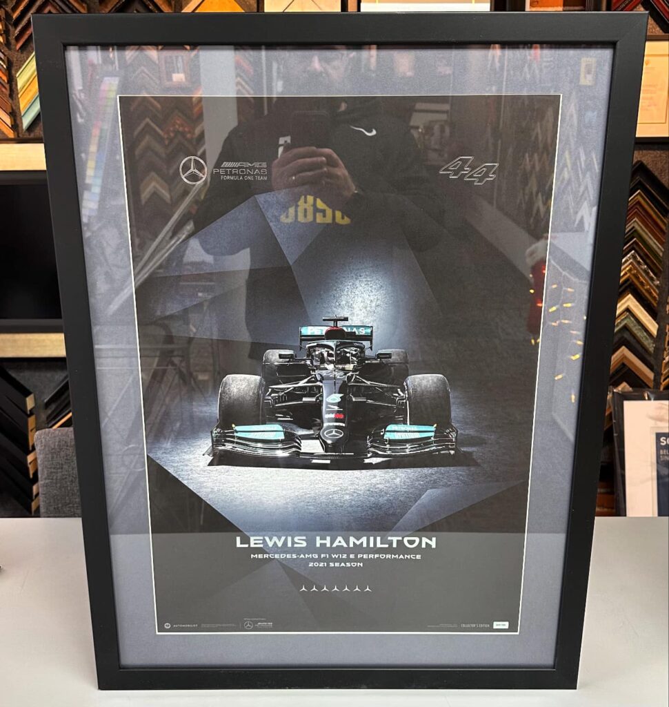 Lewis Hamilton F1 Framed Poster 