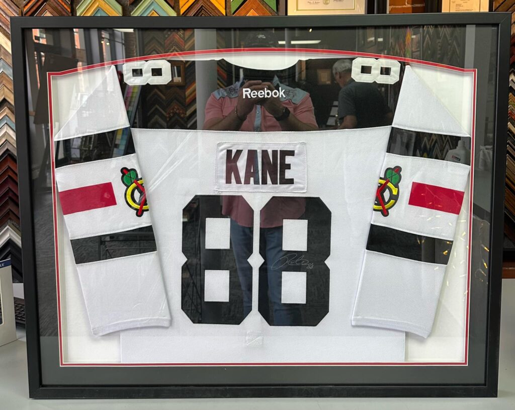 Custom Framed Patrick Kane Blackhawks Jersey
