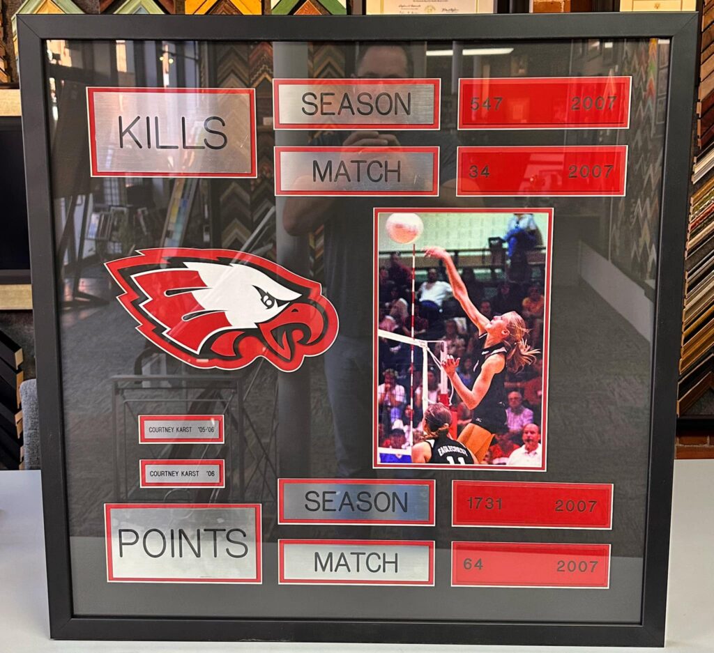 Eaglecrest High School Volleyball Custom Frame