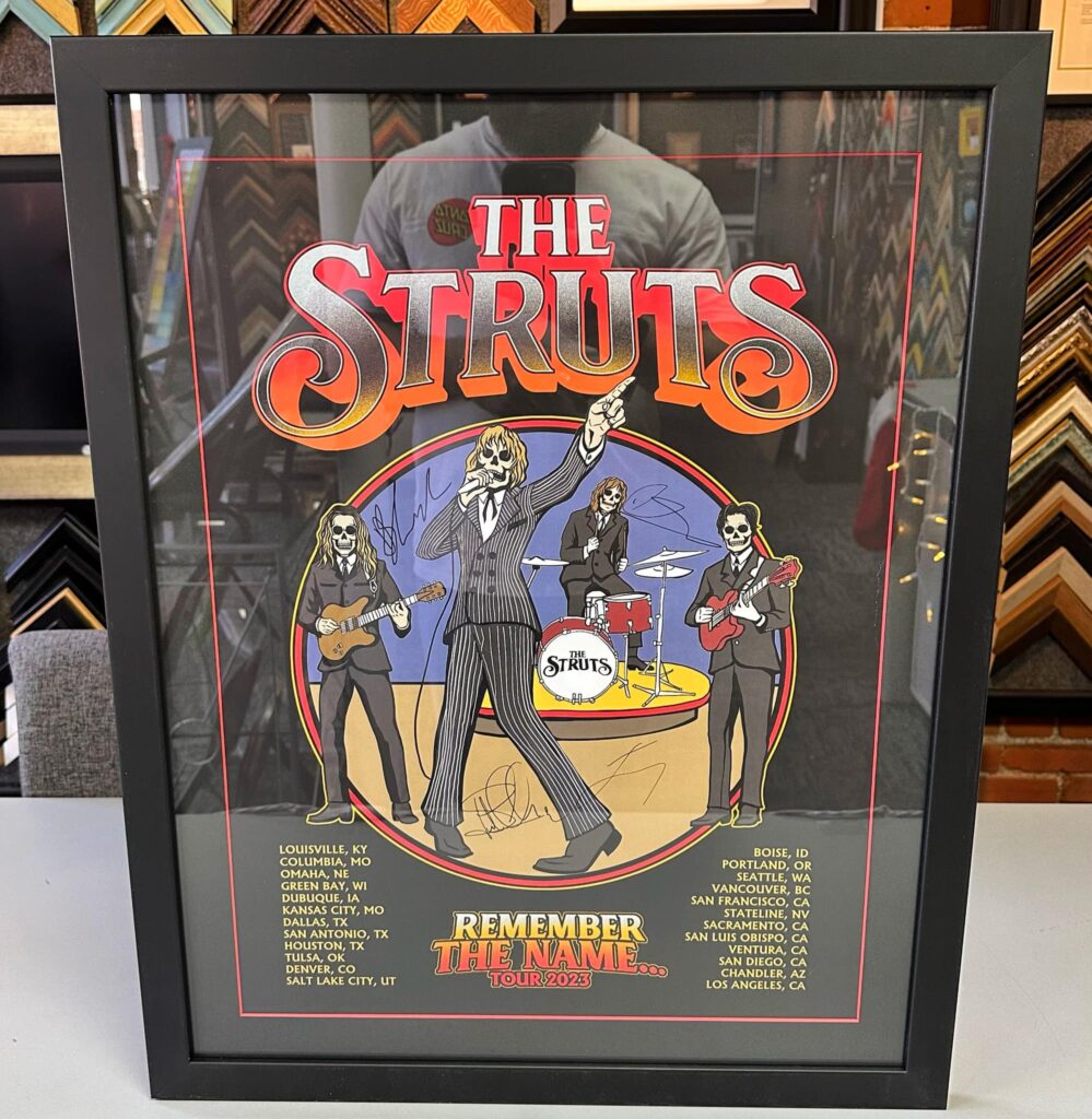 Custom Framed 'The Struts' Print