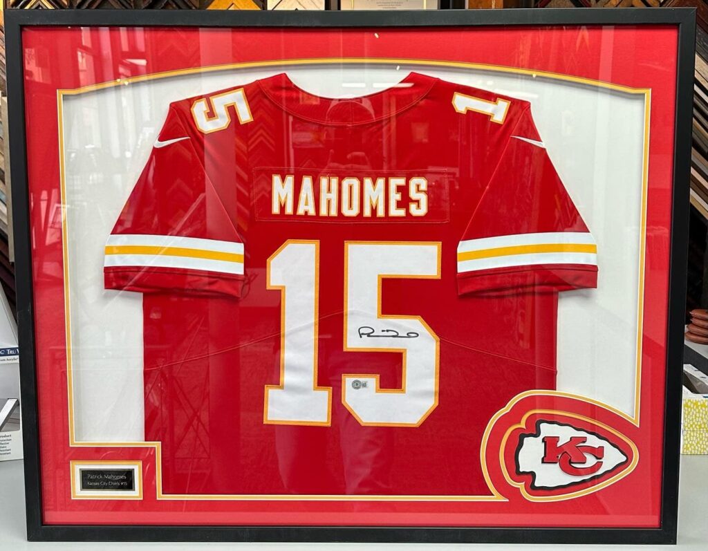 Patrick Mahomes & Kyle Juszczyk Framed Jerseys