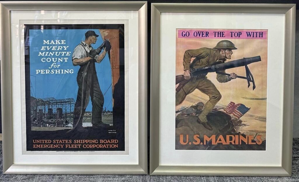 Custom Framed Vintage USA Posters 