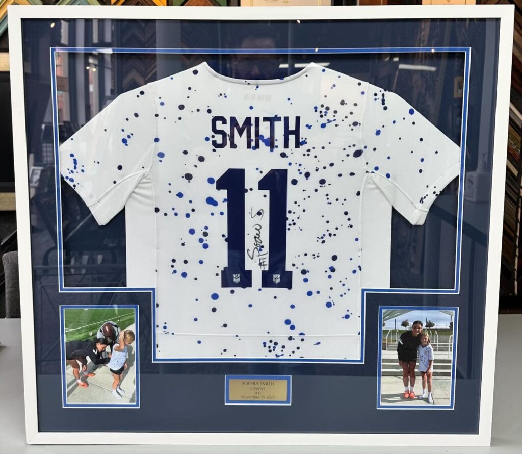 Custom Framed Sophia Smith UWNT Jerseys