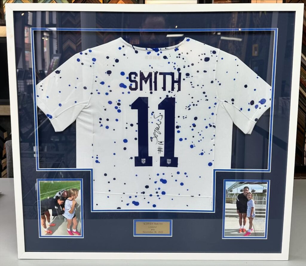 Custom Framed Sophia Smith UWNT Jerseys