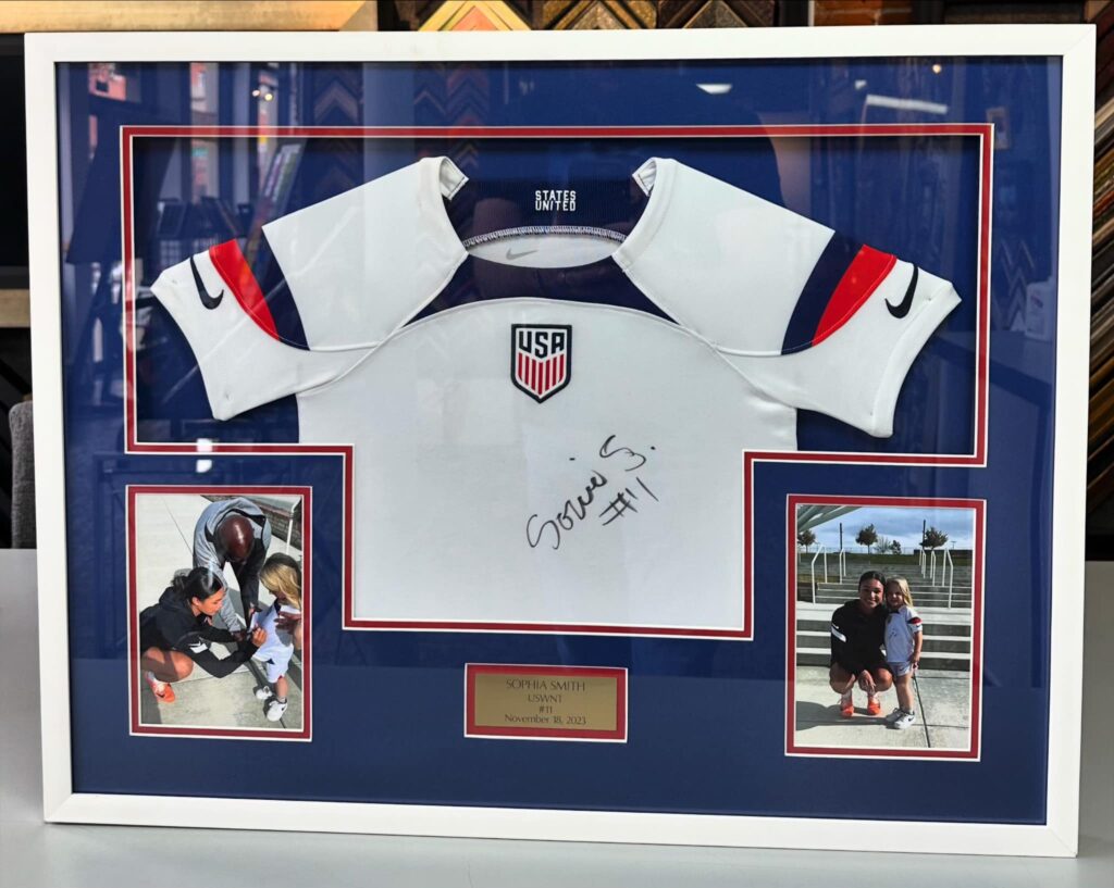 Custom Framed Sophia Smith USWNT Jersey