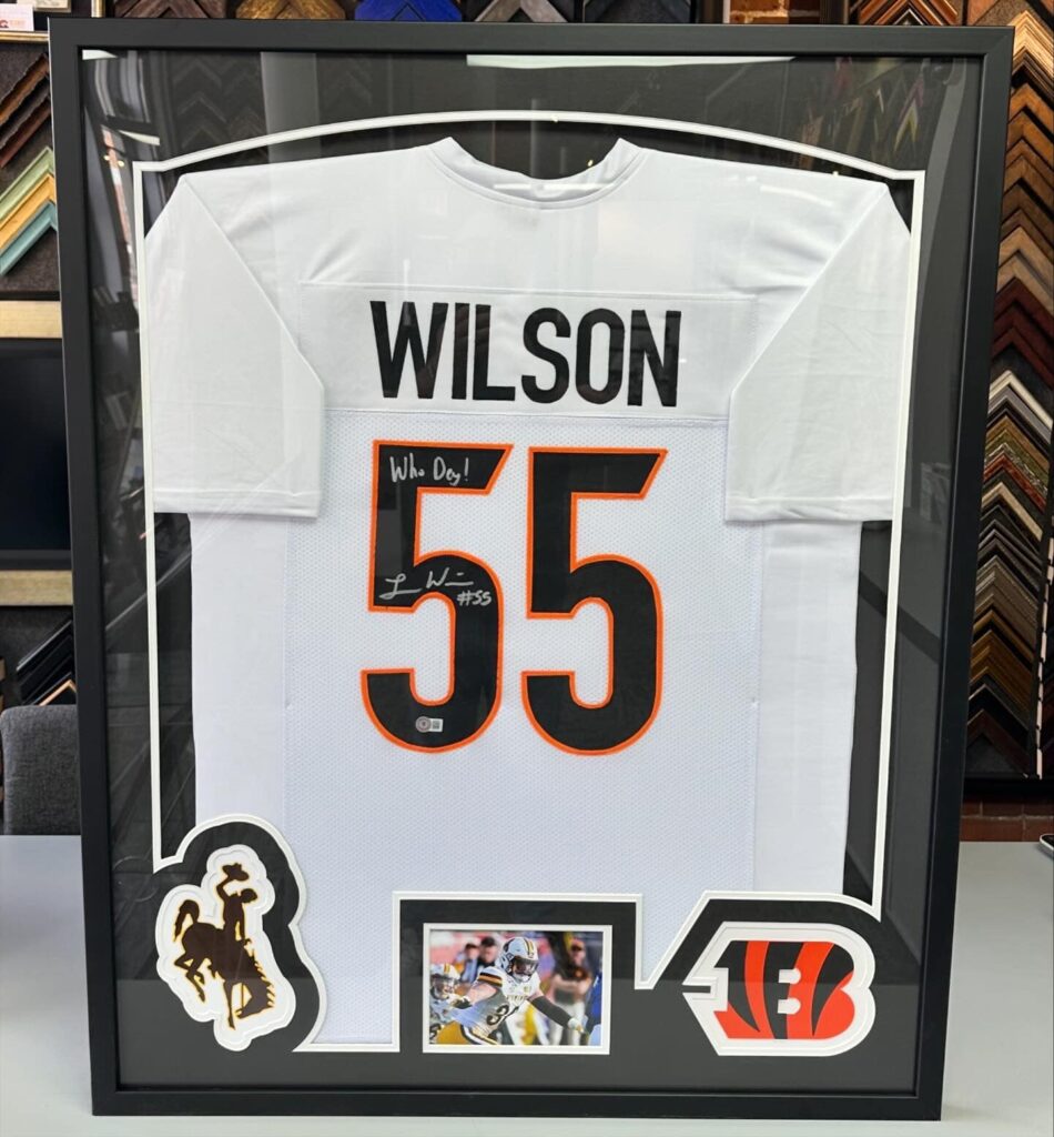 Custom Framed Logan Wilson Bengals Jerseys