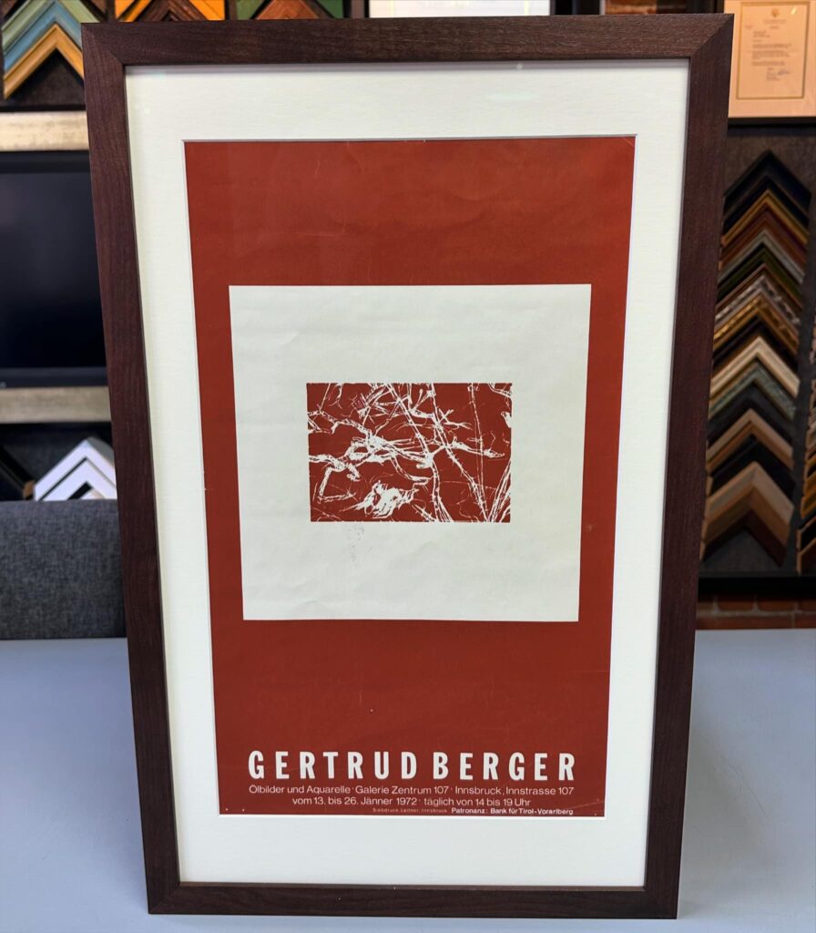 Custom Framed Gertrud Berger Print