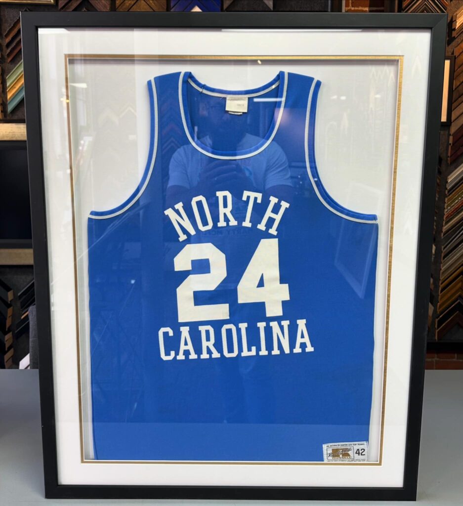 Custom Framed Walter Davis UNC Tarheels Jersey 