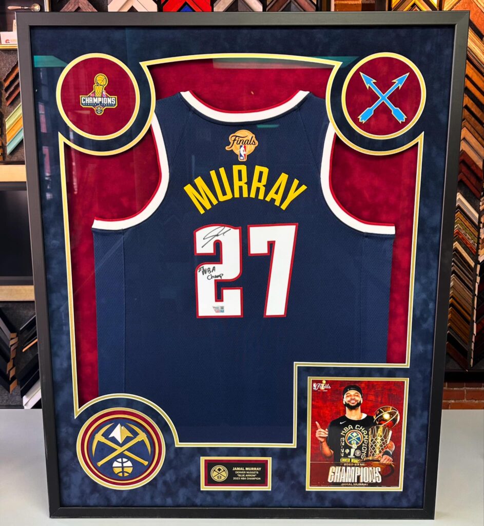 Custom Framed Jamal Murray Nuggets Jersey