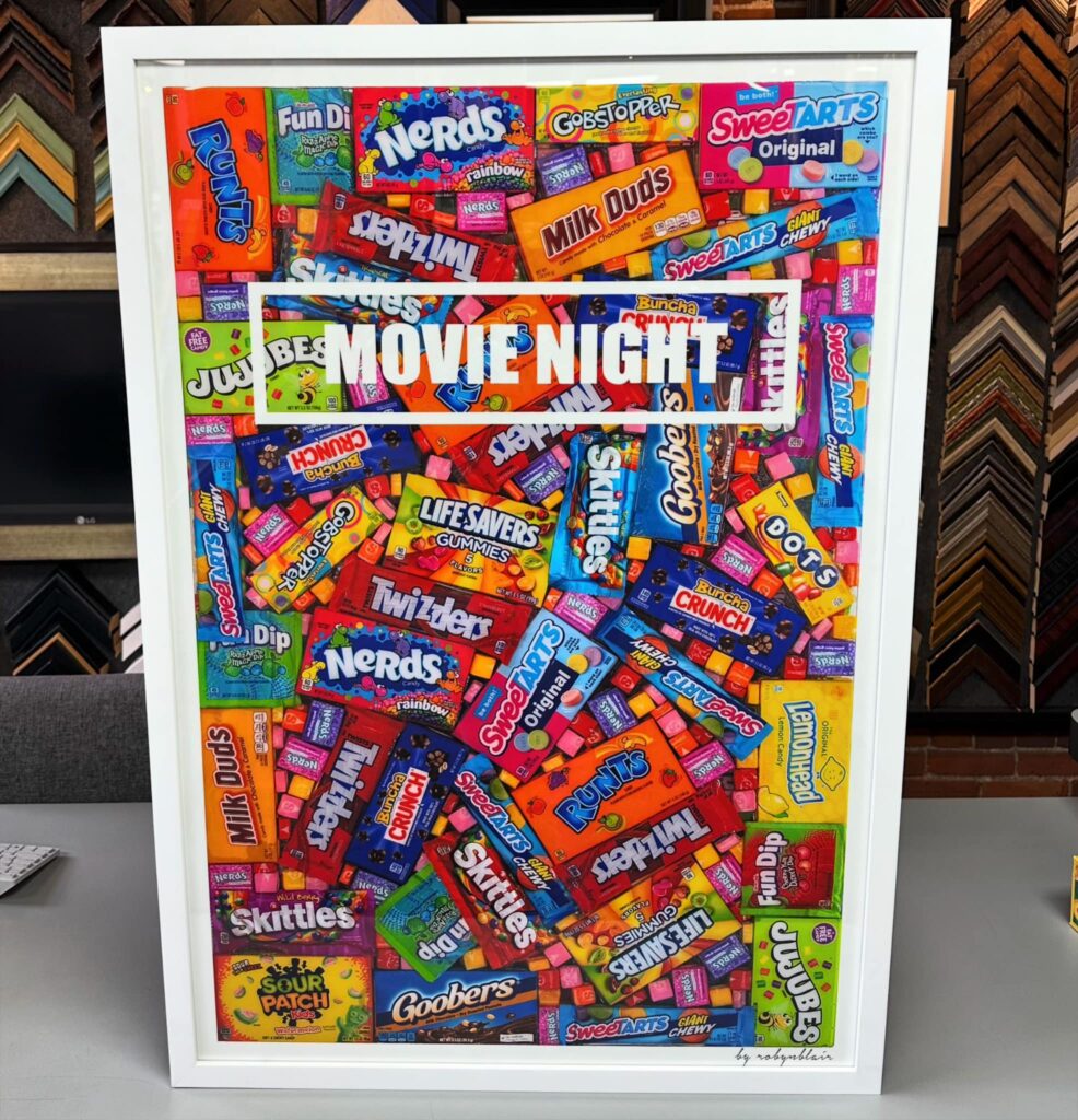 Custom Framed 'Movie Night' Poster