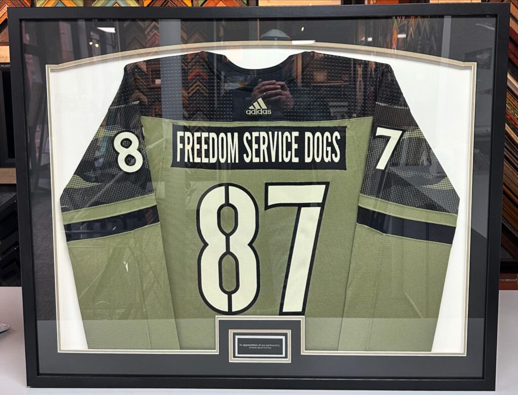 Freedom Service Dogs | Colorado Avalanche Framed Jersey