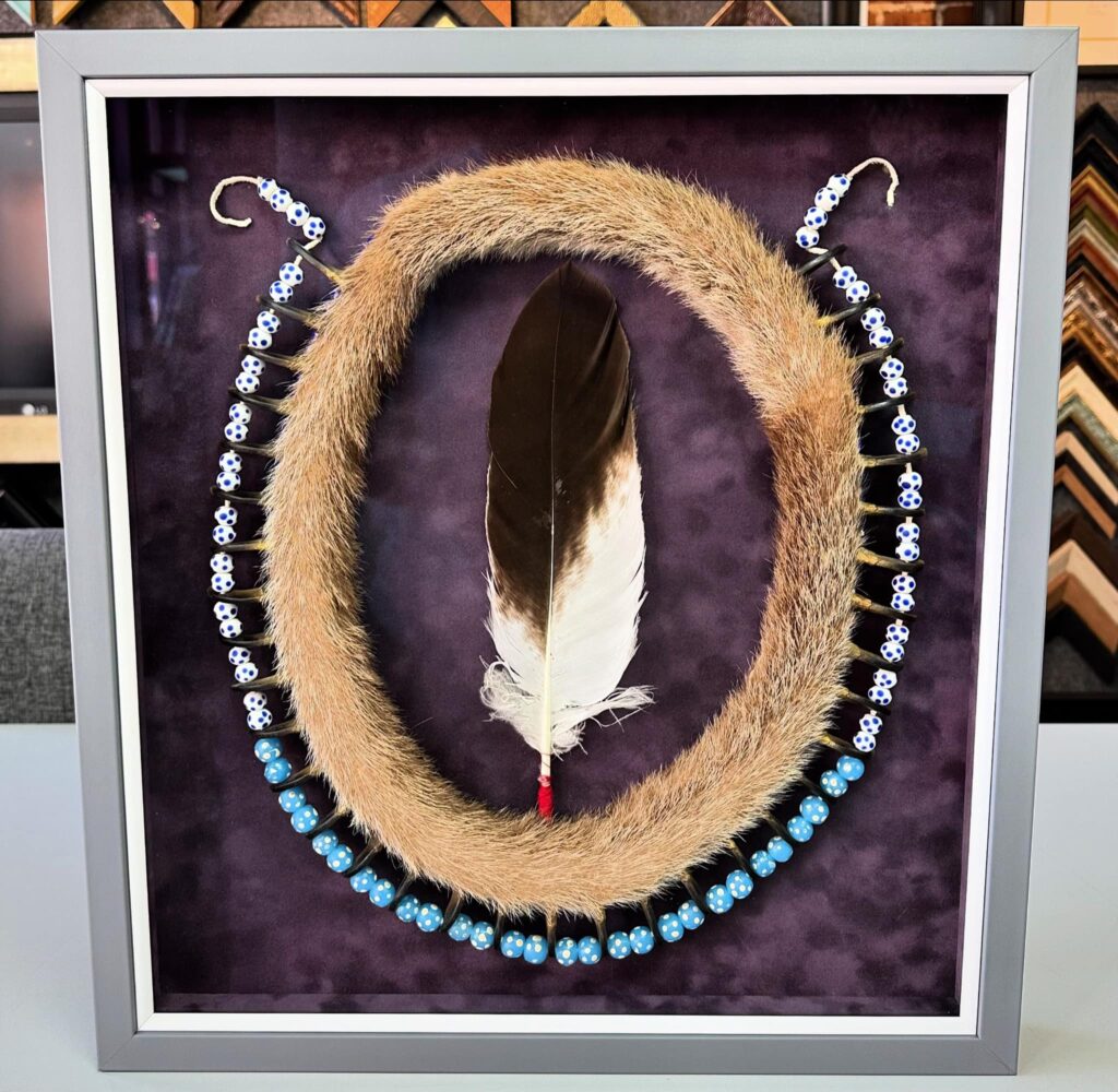 Native American Necklace Shadowbox 