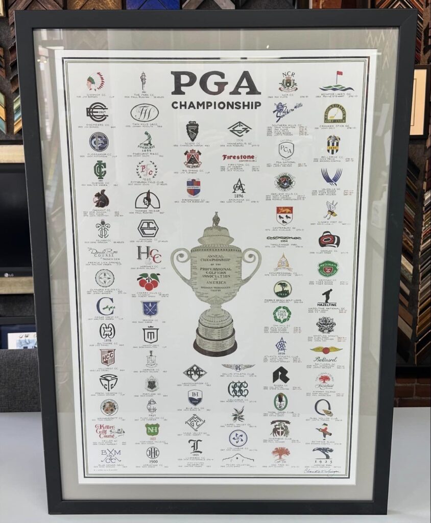 Custom Framed Golf Prints 