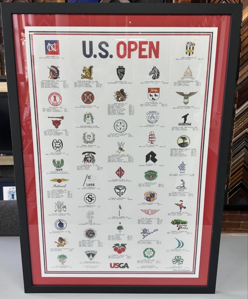 Custom Framed Golf Prints 