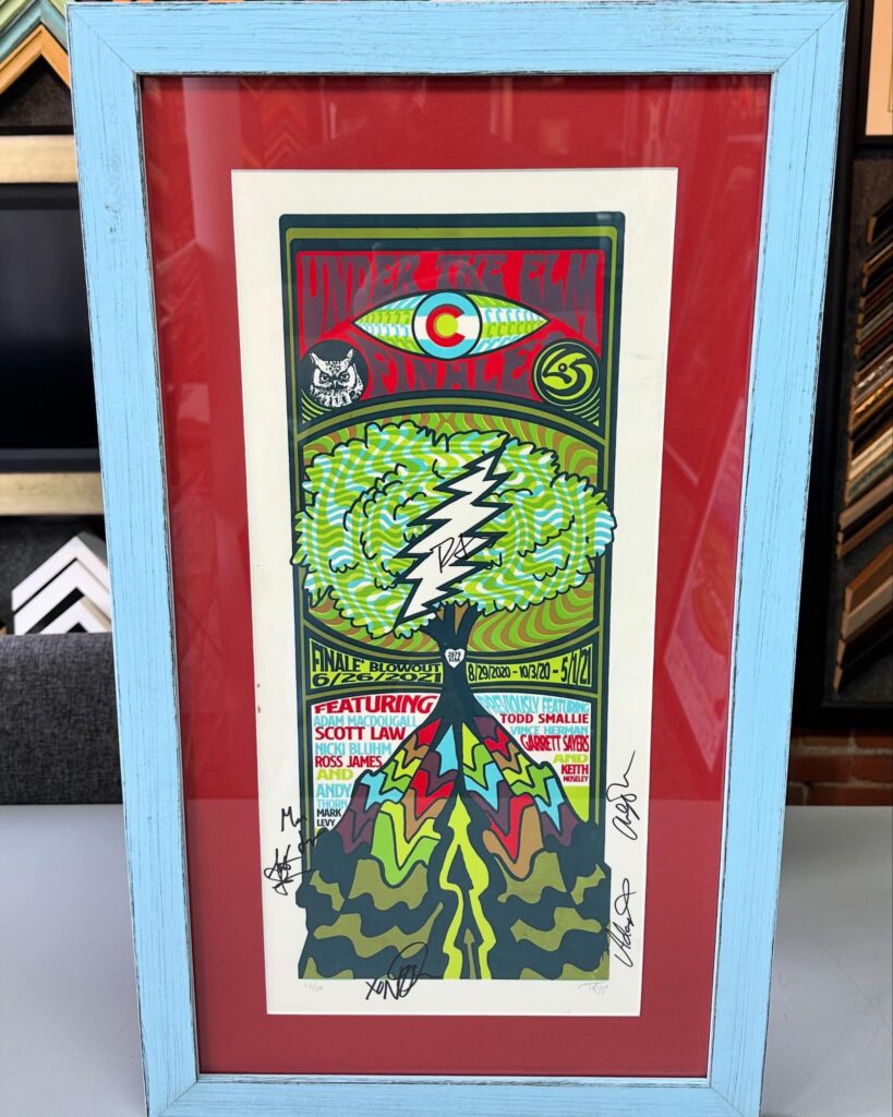 Concert Poster Framing Denver 