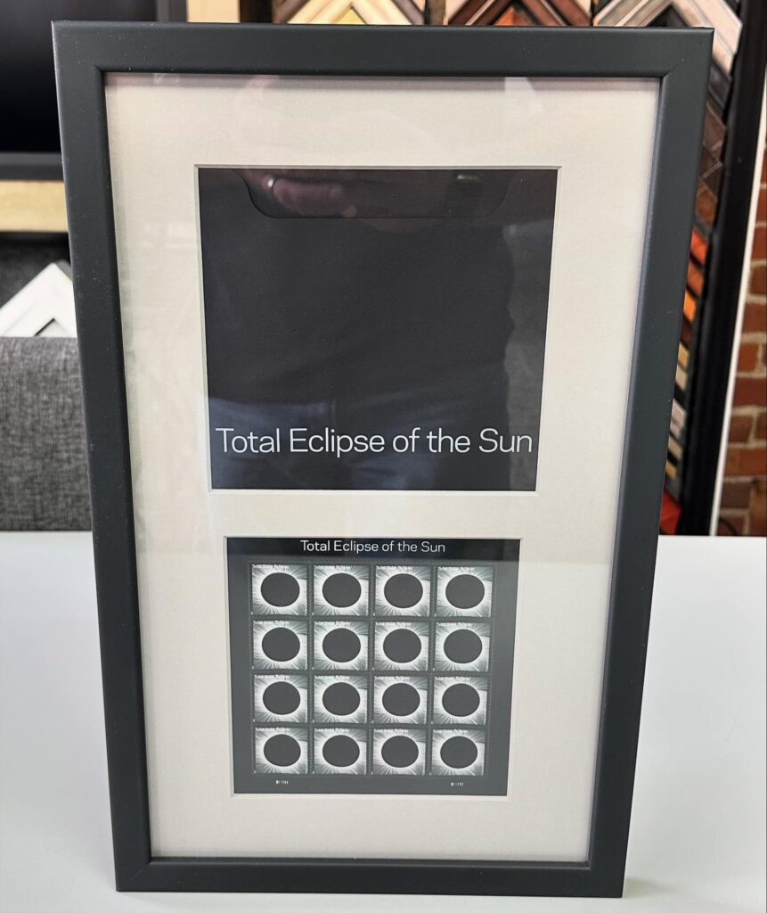'Total Eclipse of the Sun' Framed Stamp Sheet