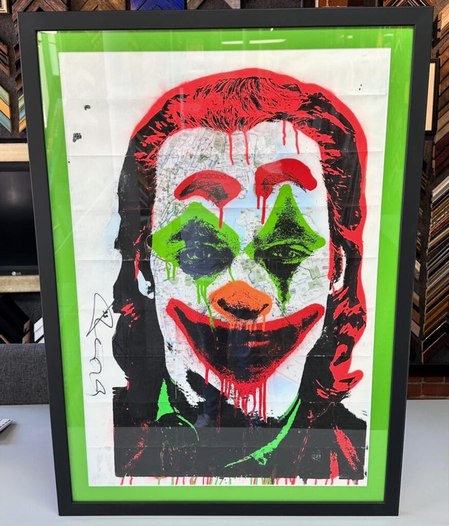 Custom Framed 'Joker' Painted Bike Map