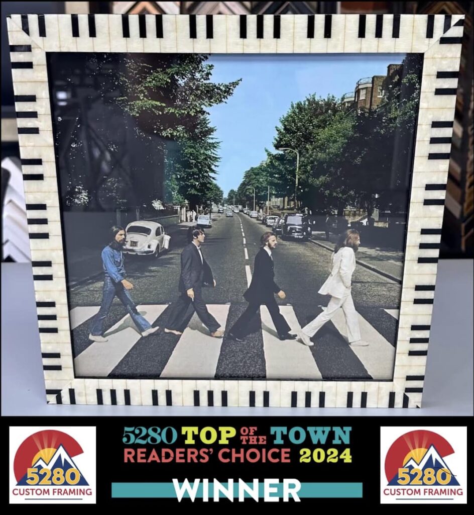 Framed 'Abbey Road' Album by The Beatles
