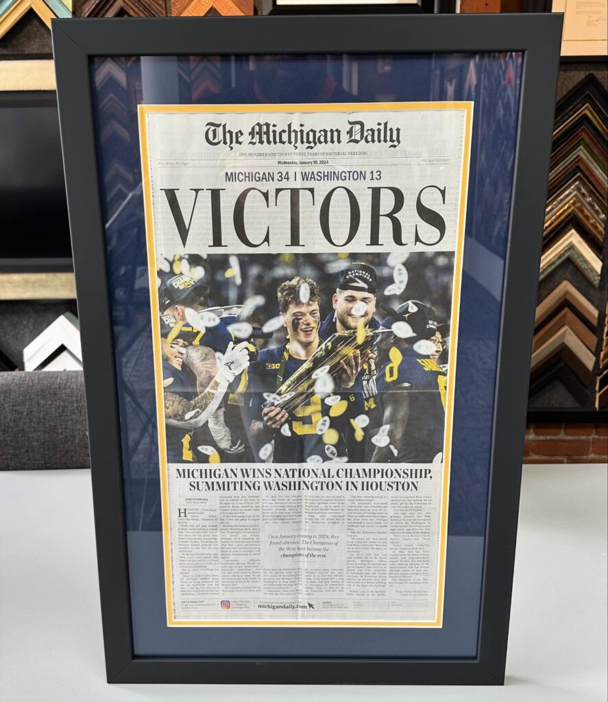 Michigan Wolverines Championship Newspaper