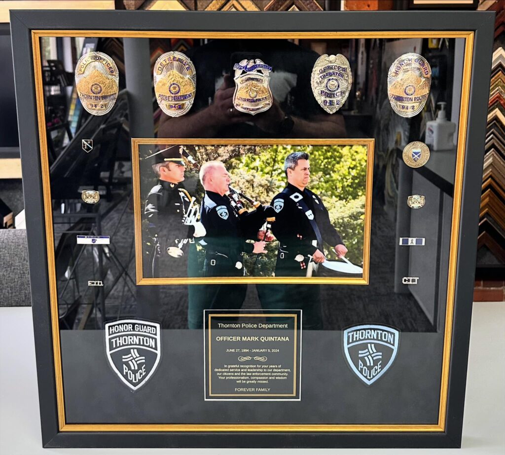 Thornton Police Department Badge Shadowbox