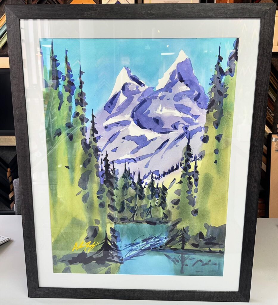 Custom Framed Watercolors Denver 