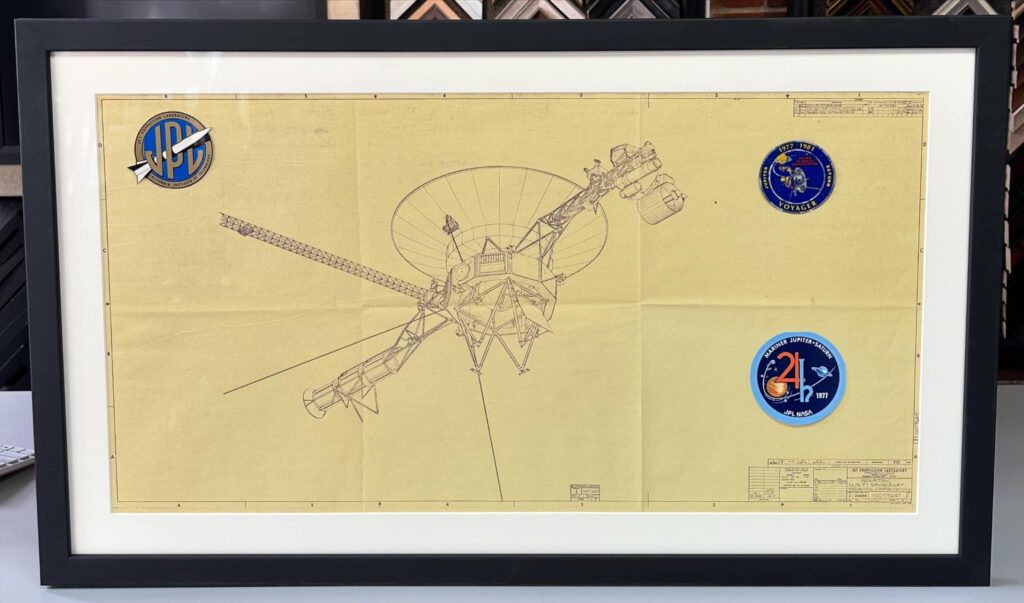 Custom Framed NASA Blueprint 