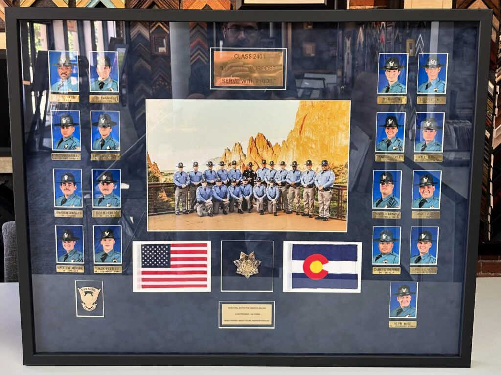 Colorado State Patrol Shadowbox