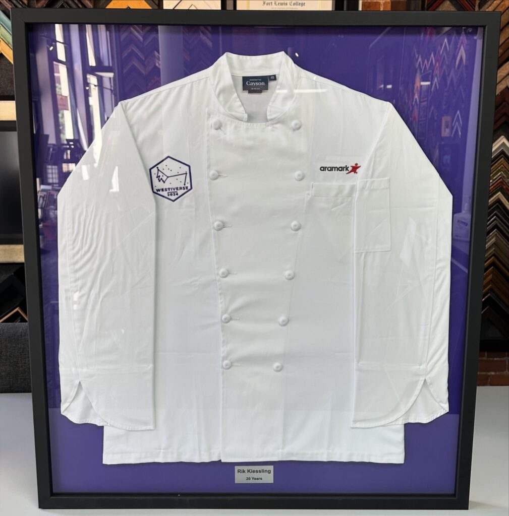 Custom Framed Chefs Coat Shadowbox 