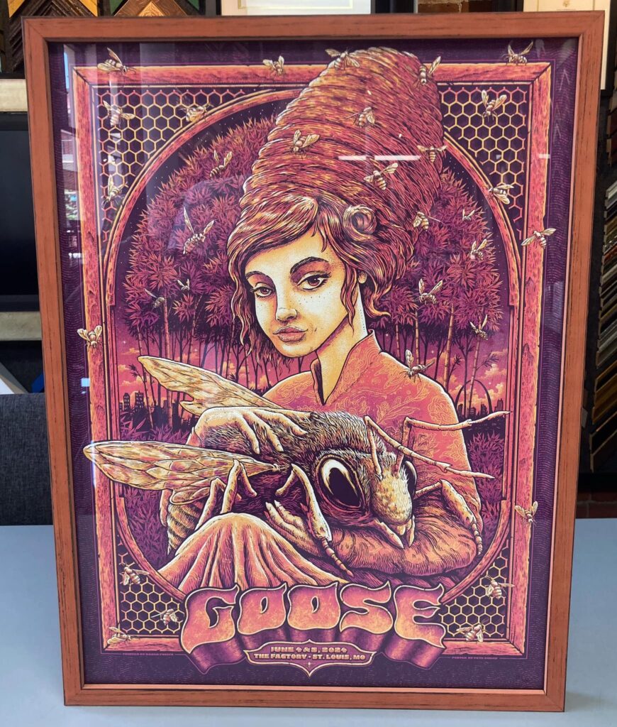 Custom Framed Goose Concert Poster