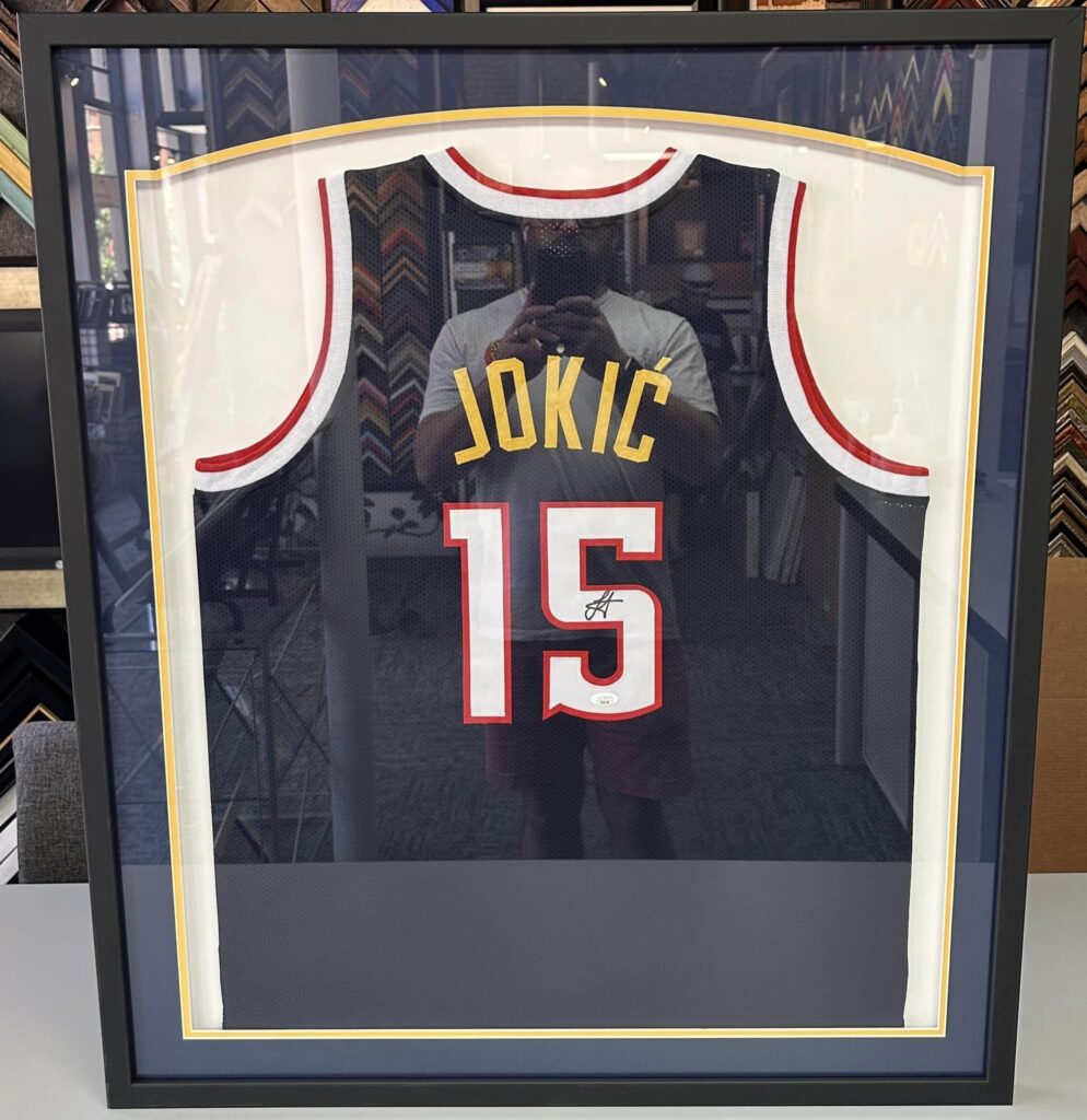 Nikola Jokic & Carmelo Anthony Jersey Framing