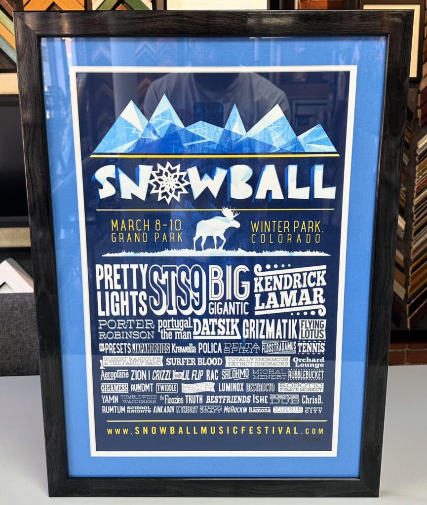 Snowball Music Festival Framed Poster 