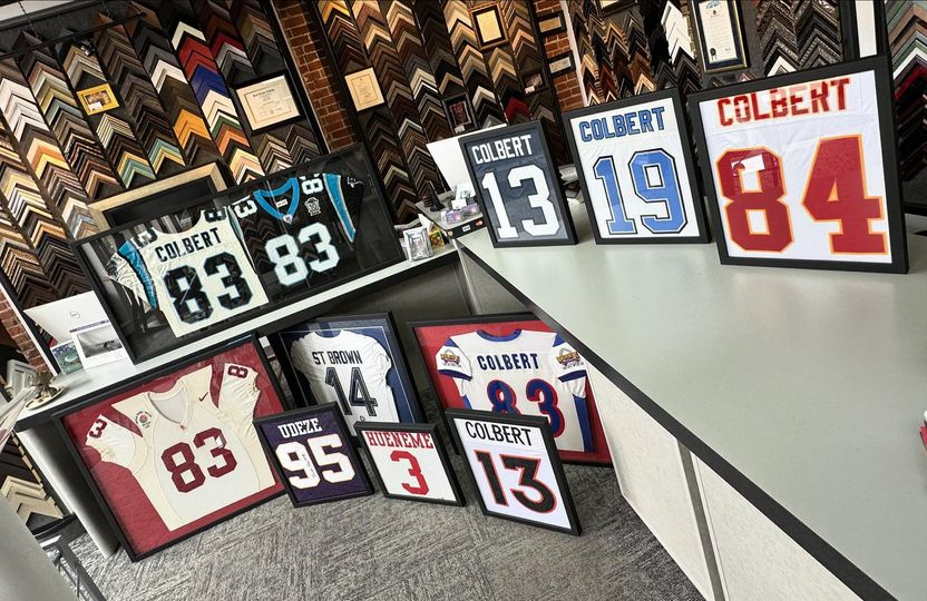 Keary Colbert Custom Framed Jerseys 