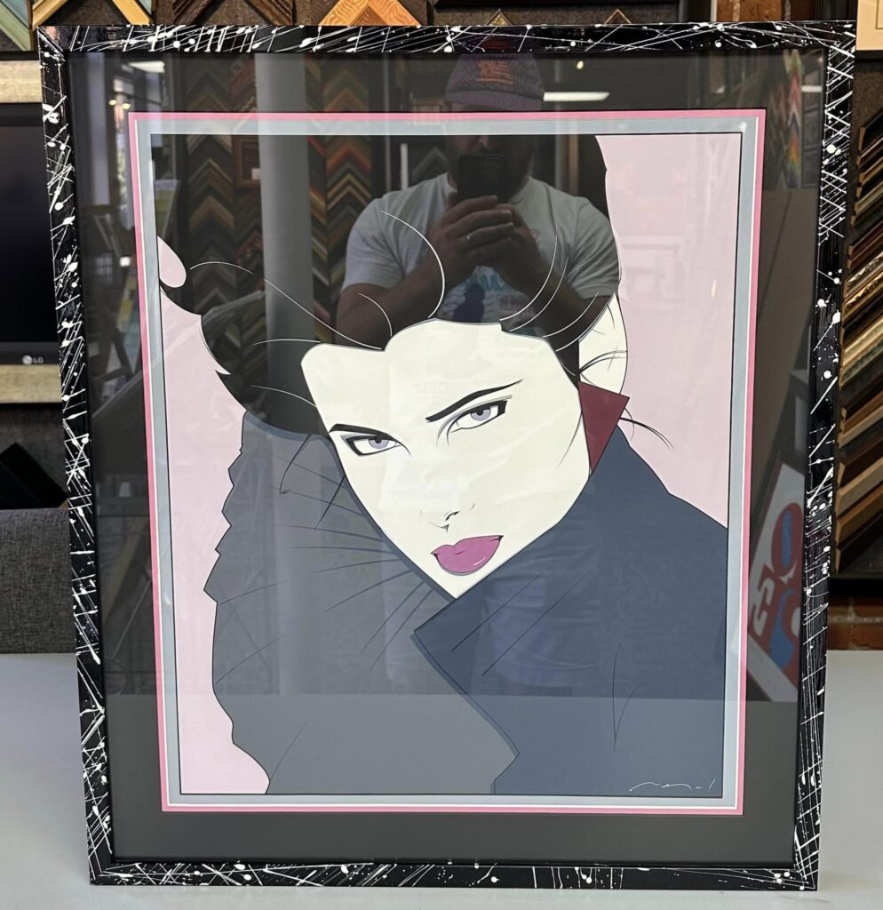 Custom Framed Patrick Nagel Art 