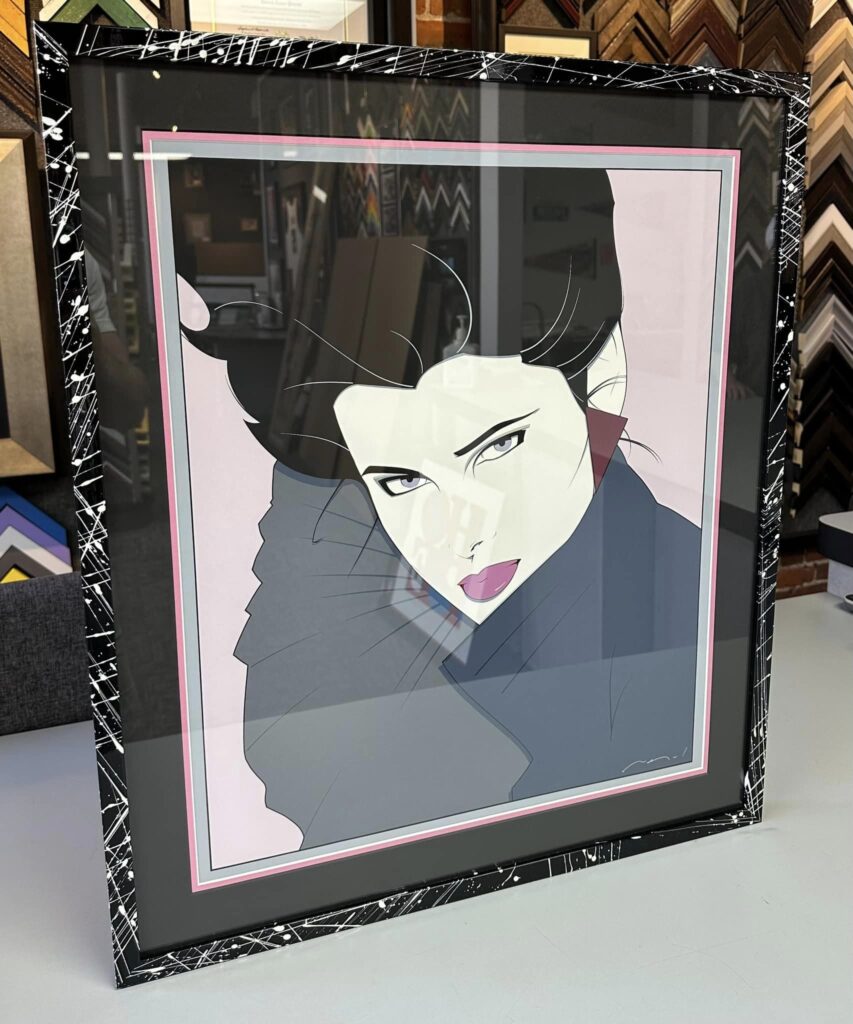 Custom Framed Patrick Nagel Art 