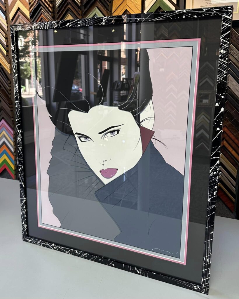 Custom Framed Patrick Nagel Art 