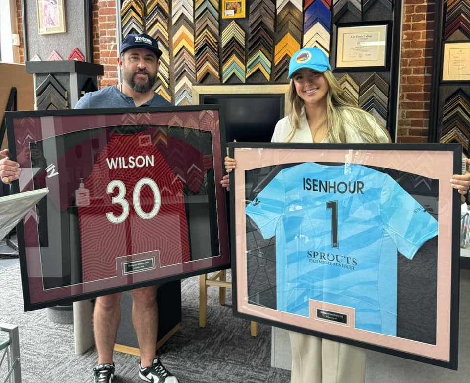 Custom Framed Brittany Isenhour Jerseys