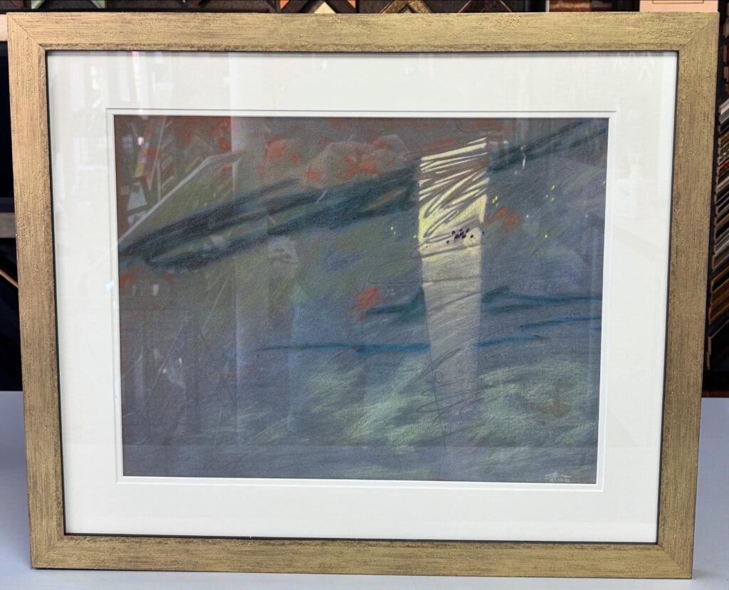 Custom Framed Pastel by Rick Stevens