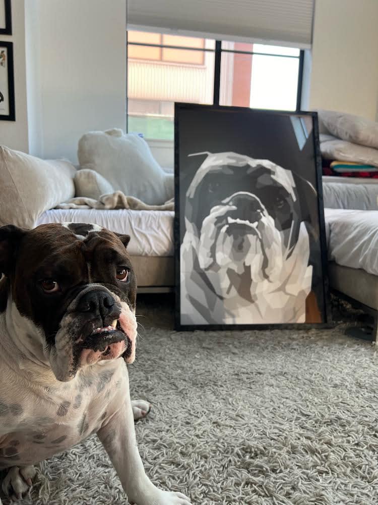 Custom Framed Denver Dogs