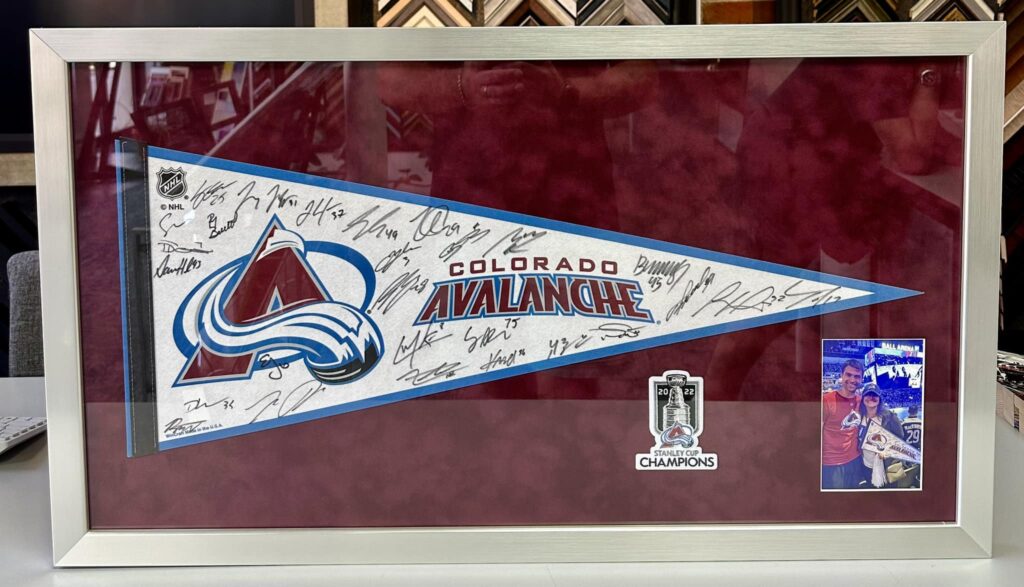 Custom Framed Avalanche Pennant 