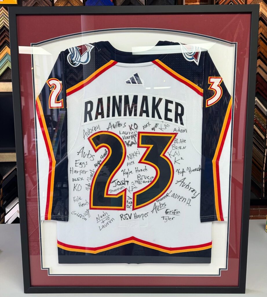 Custom Framed Avalanche Jersey 