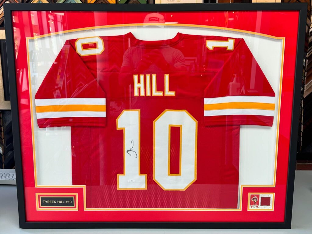 Custom Framed Tyreek Hill Chiefs Jersey