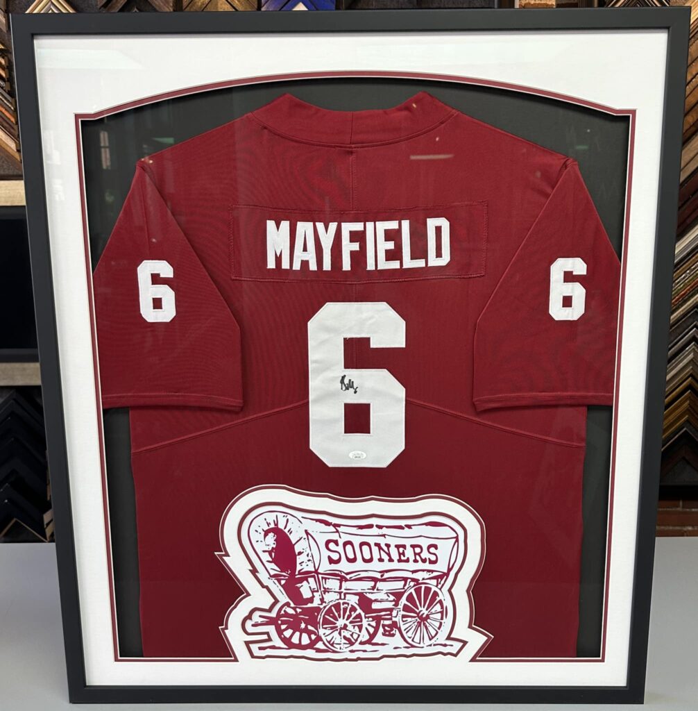 Custom Framed Baker Mayfield Sooners Jersey